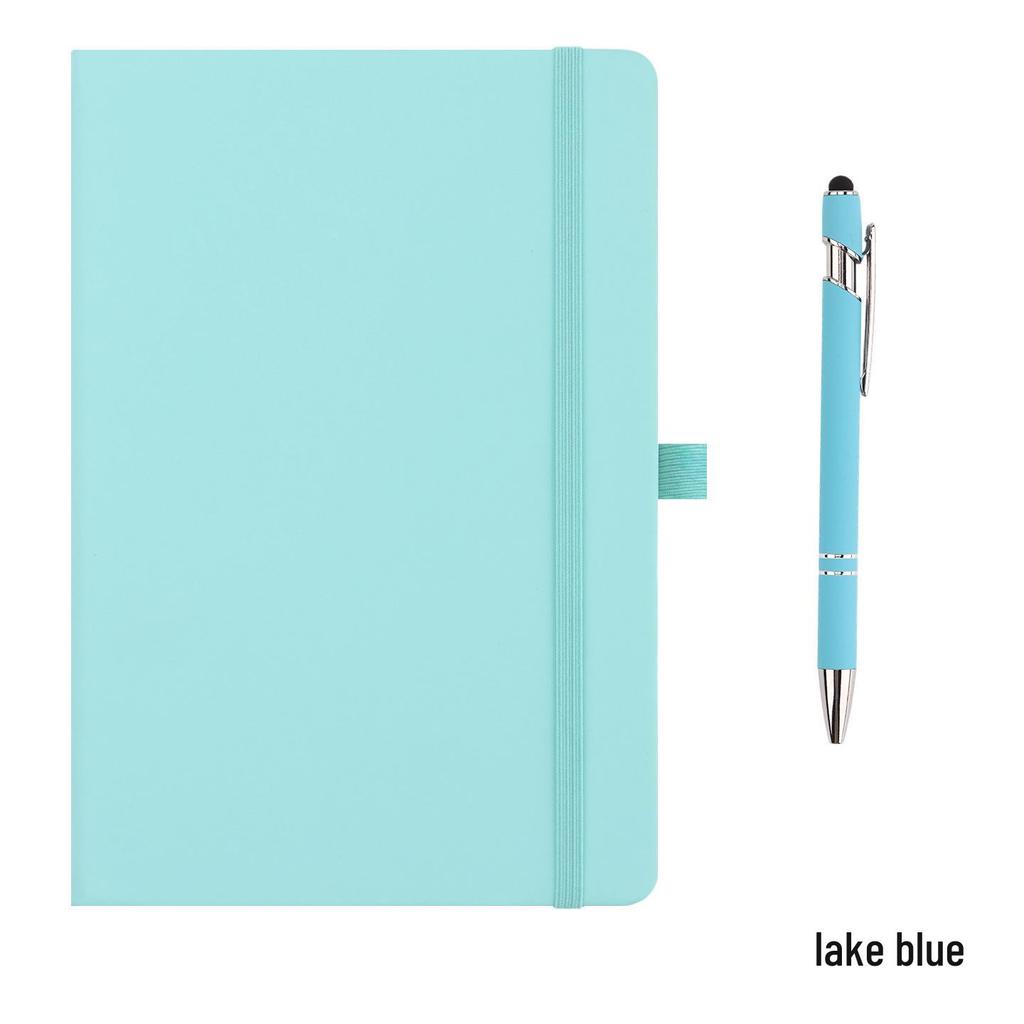 Cross-border A5 Simple PU Hard Cover Business Notebook with Custom Logo