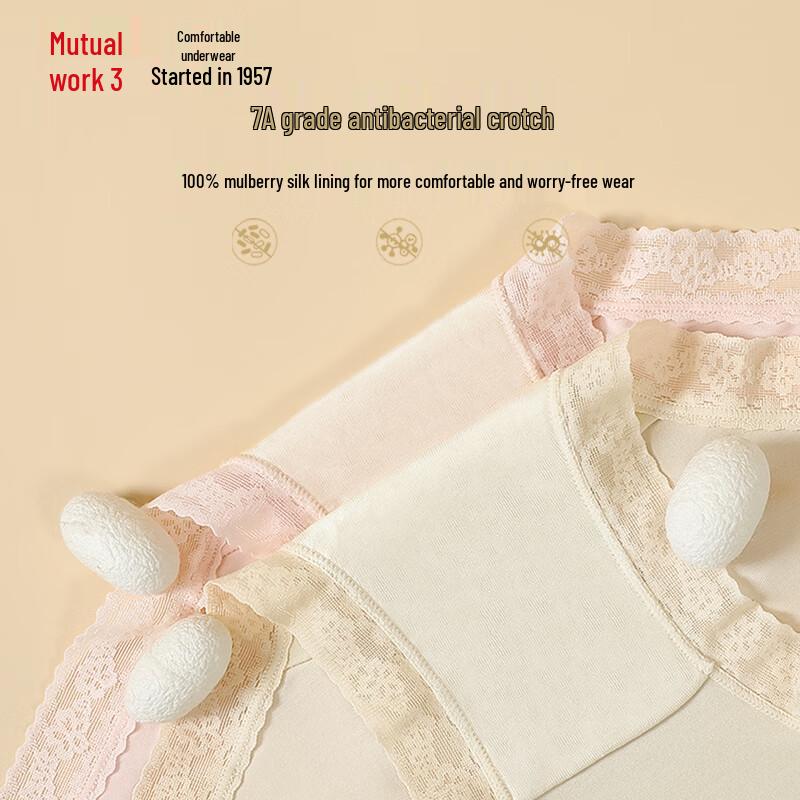 Hongdou Women's Modal Lace Briefs 3-Pack