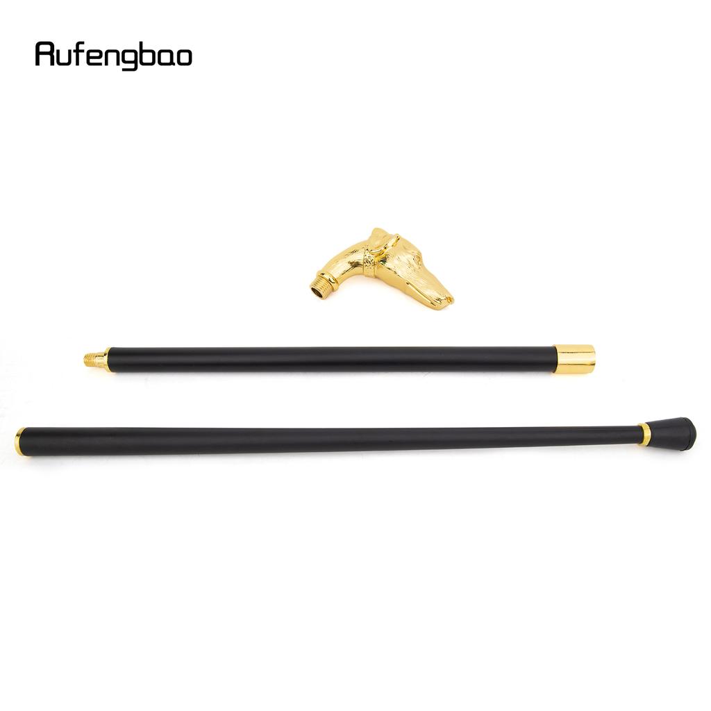 Cane Golden Dachshund Testa di Dachshund Bastone da Passeggio Moda Decorativo Bastone da Passeggio Manico Cosplay Elegante Bastone Pastorale 93cm