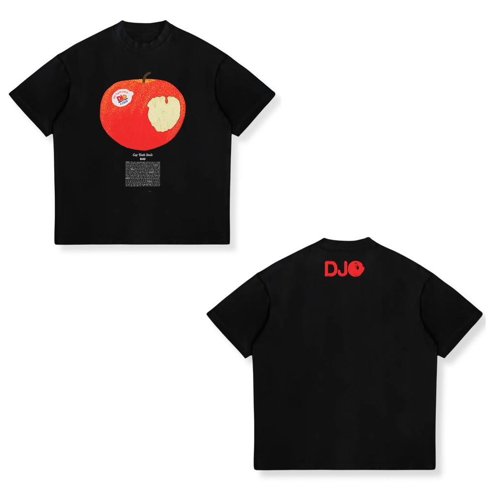Djo Apple TShirt Funny Cartoon Graphic T Shirts Women Unisex Short Sleeve Unisex Tops High Quality T Shirt Unisex Creative Clothes