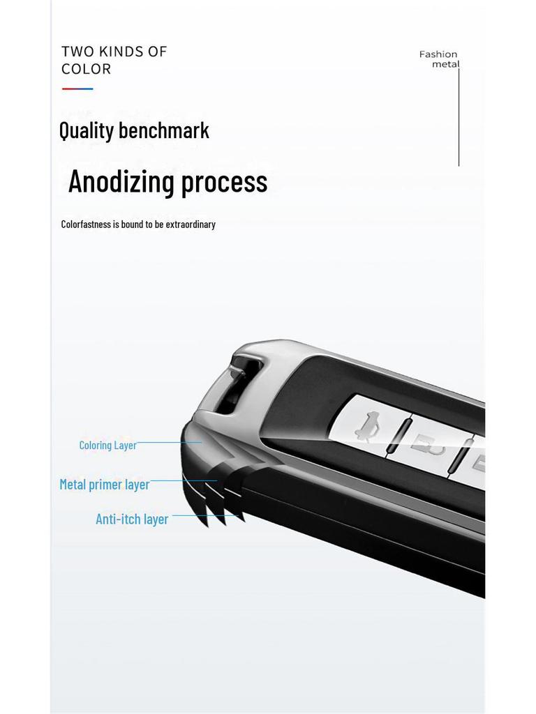 18 Mitsubishi Outlander, 21 Jinxuan ASX, Yige Yishen Metalowy Pokrowiec na Kluczyk Samochodowy i Klamra