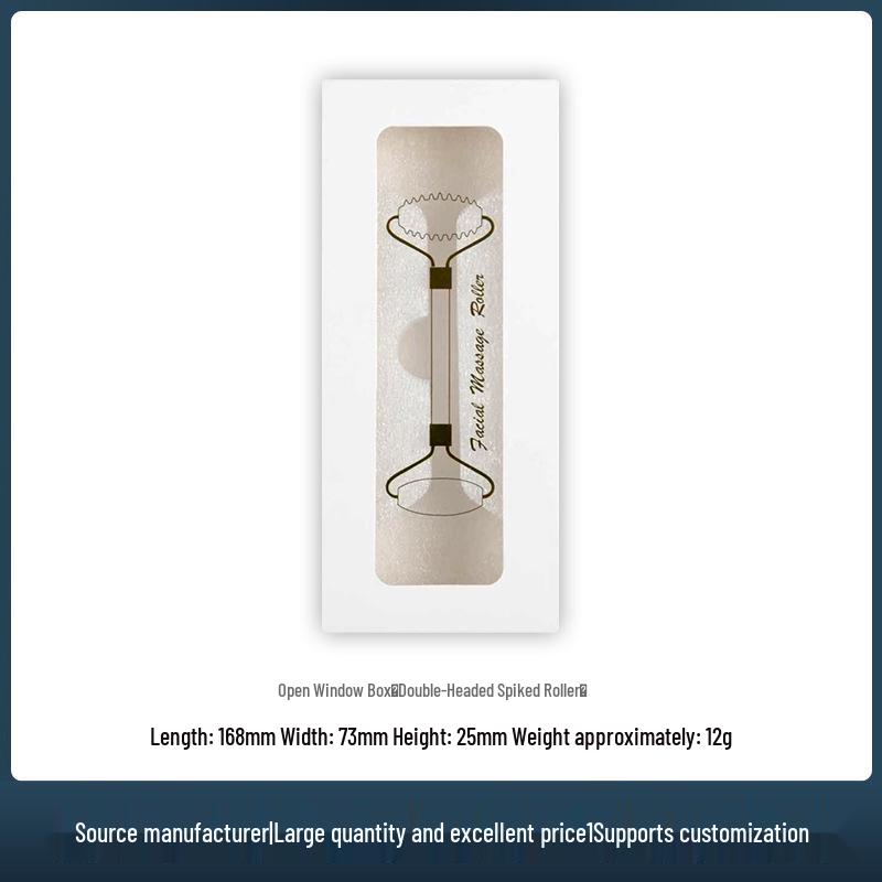 Green Phoenix Jade 2-Piece Set: Jade Roller & Double-Head Needle Roller Comb Facial Massager