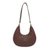 Texture: Large-capacity, foreign style, new lychee pattern, popular solid color, fashionable and simple, one-shoulder crossbody dumpling bag
