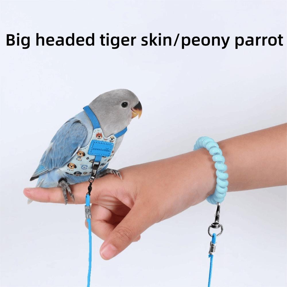 Adjustable Parrot Flying Harness Anti-Bite Parrot Flight Harness Bird Flight Suit  Small Parrots