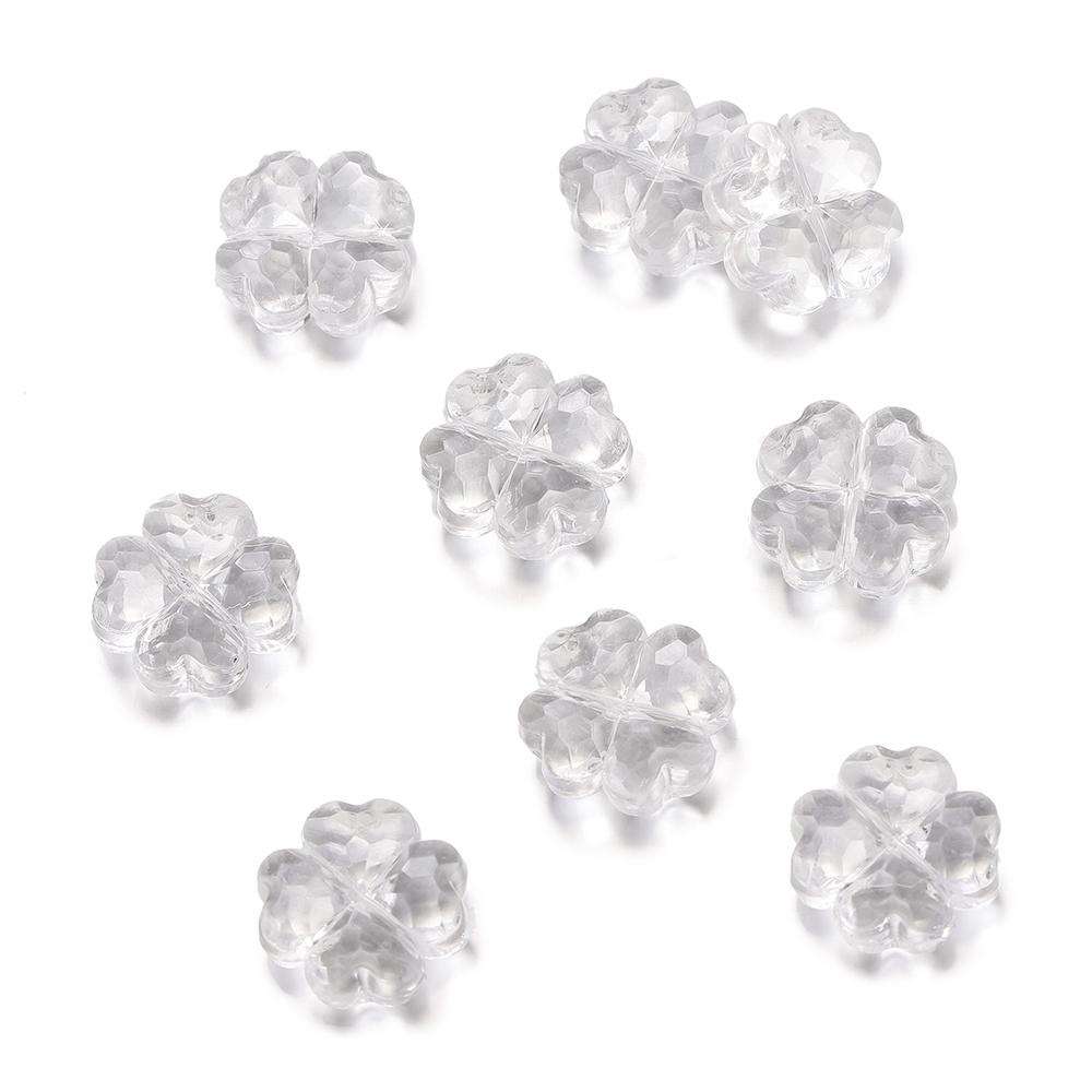 20pcs/Lots Acrylic Colored Bead DIY Bracelets Necklaces Flower Shape Spacer Loose Beads for Jewelry Making DIY Earring Supplies