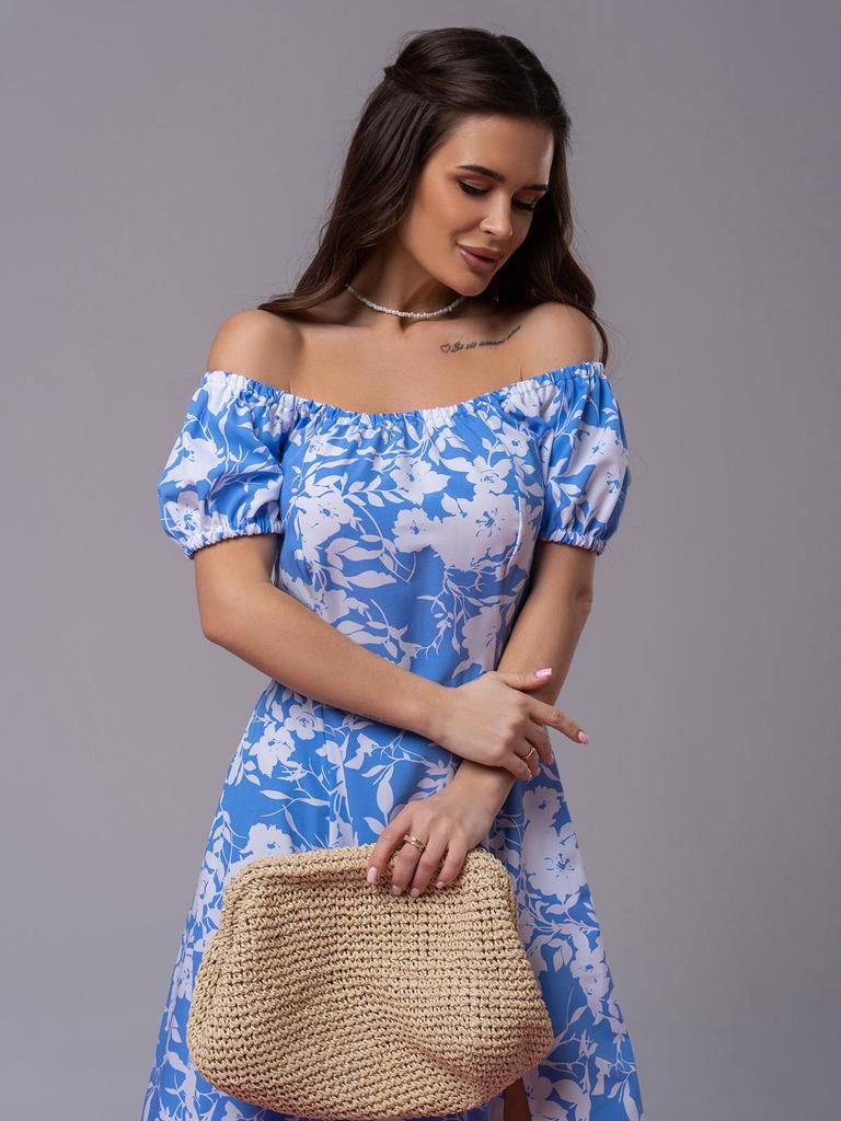 Robe fleurie à épaules dénudées ISSA Plus