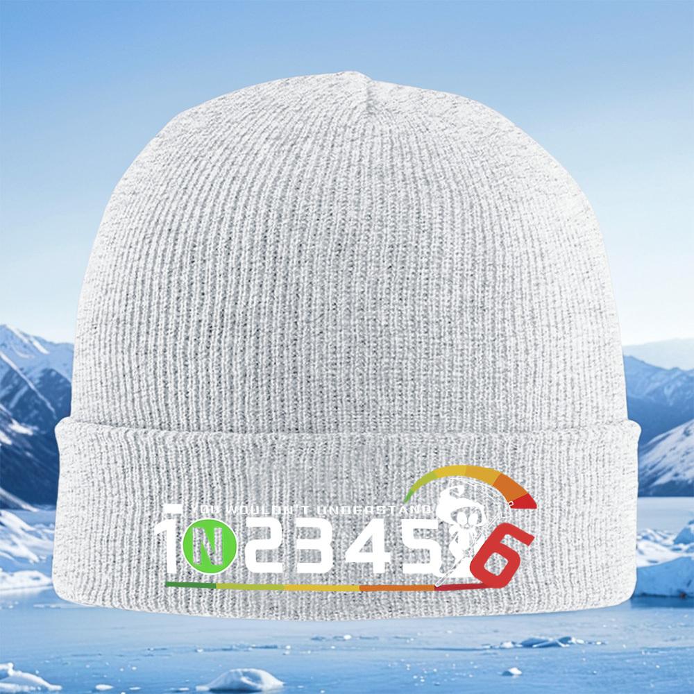 Reaper Numbers Speedometer Black Background Design Men Women Unisex Knitted Hat Beanie Pullover Cap Winter Thermal Warm Christma