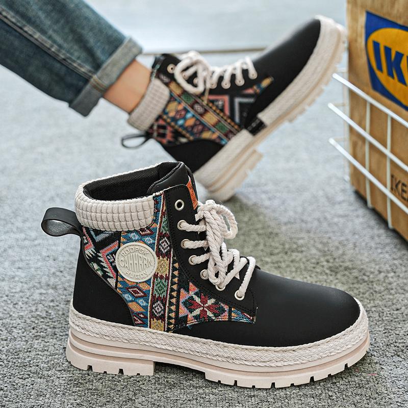 Fashion CYYTL Men Boots Casual Ankle Shoes Cowboy Combat Tactical Motorcycle Chelsea Winter Work Leather Outdoor Designer Luxury Fashion