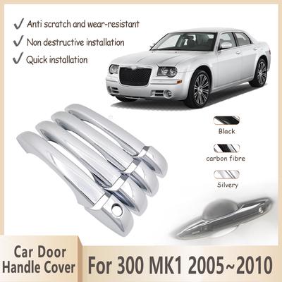 Κάλυμμα Χειρολαβής Πόρτας Για Chrysler 300 300C MK1 2005~2010 2006 2007 2008 2009 Χρωμιωμένο Εξωτερικό Στέικερ Χειρολαβών Πόρτας Αξεσουάρ Αυτοκινήτου