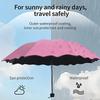 Automated 3 Fold Umbrella UV Protection Windproof Compact Folding Rain Sun Shelter for Business Travel