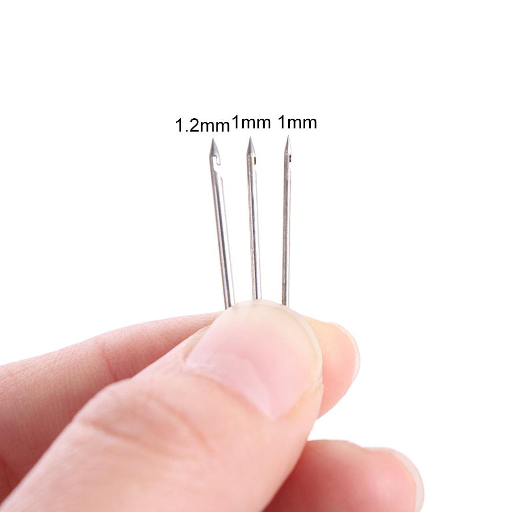 Multi Size Crochet Needles Wooden Handle Cross Stitch Needles Embroidery Needles  Beaded Embroidery