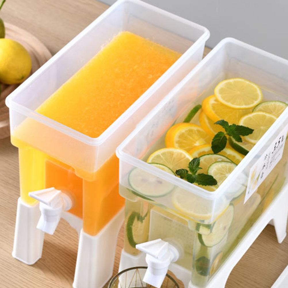 3.5L Juice Lemonade Dispenser Leakproof Beverage Dispenser with Spigot Juice Containers for Fridge for Parties Stand & Daily Use