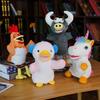 Einhorn Hahn Handpuppe Plüschtier für Kindertheater