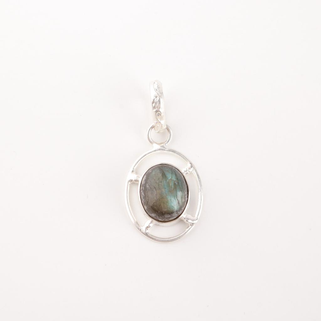 Labradorite Gemstone 925Sterling Silver Handcrafted Pendant For Anniversary Gift PP-6-19