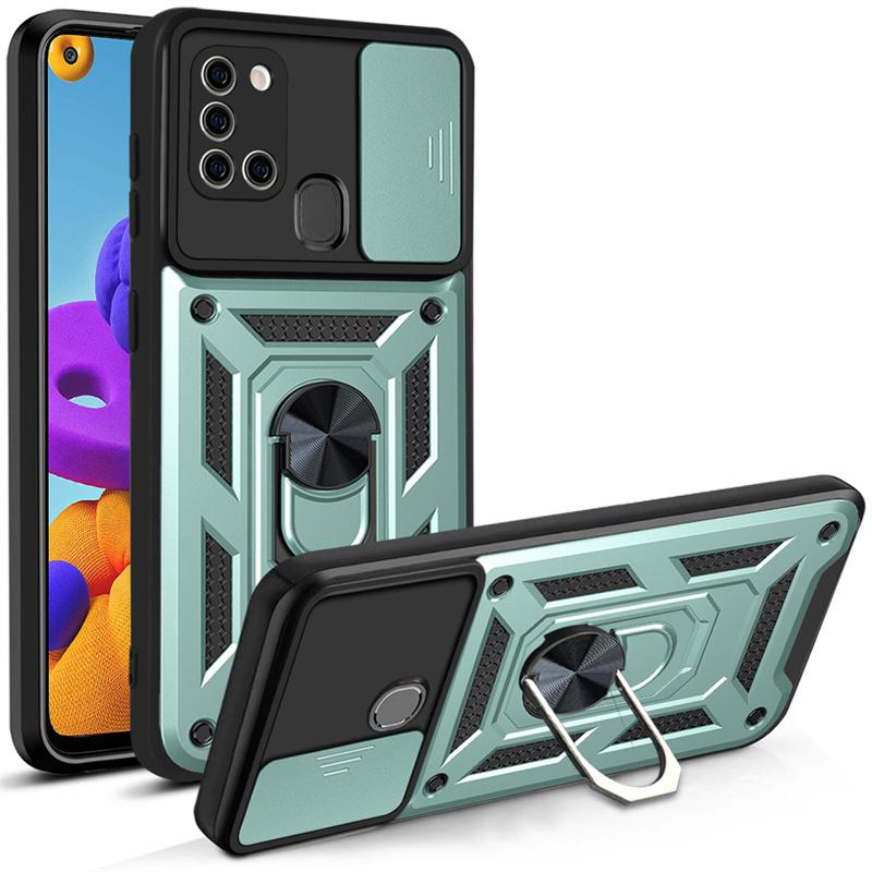 For Samsung Galaxy A21S 6.5 Case Luxury Car Magnetic Ring Armor Phone Cases for Samsung A21S A217F A 21S A21 S  Back Cover