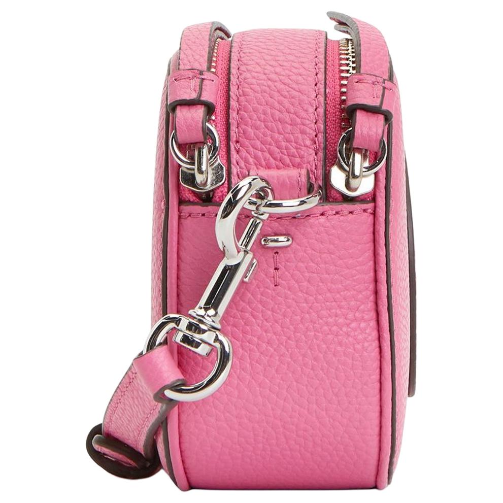 Tory Burch Miller Adjustable Detachable Shoulder Strap Leather Crossbody Mini Bag Women Bags Magenta 145667-650
