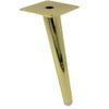 Furniture Leg, Oblique Pin, Light Gold, Height 20 Cm