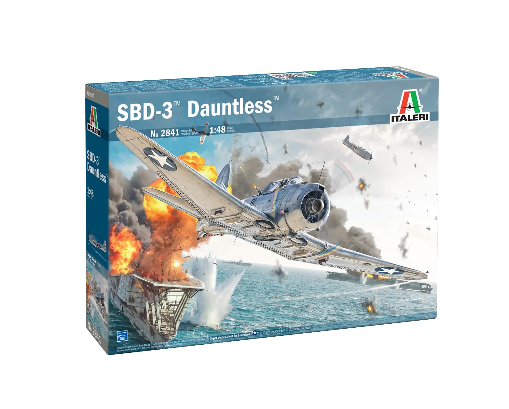 Italeri WW2 US Dauntless Plastic Model Kit IT2841 1/48 SBD-3 (Airplane)