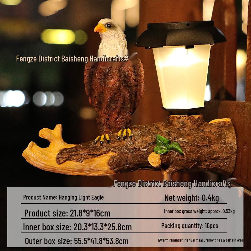 Solar LED Courtyard Lights: Tree Hanging Koala, Owl, and Parrot Garden Ornaments