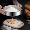 Kitchen Gadget for Pastry Stainless Steel Flour Sifter, Handheld Fine Mesh Strainer, Durable Corrosion Rust Resistant Sifter Round Sieve Cocoa