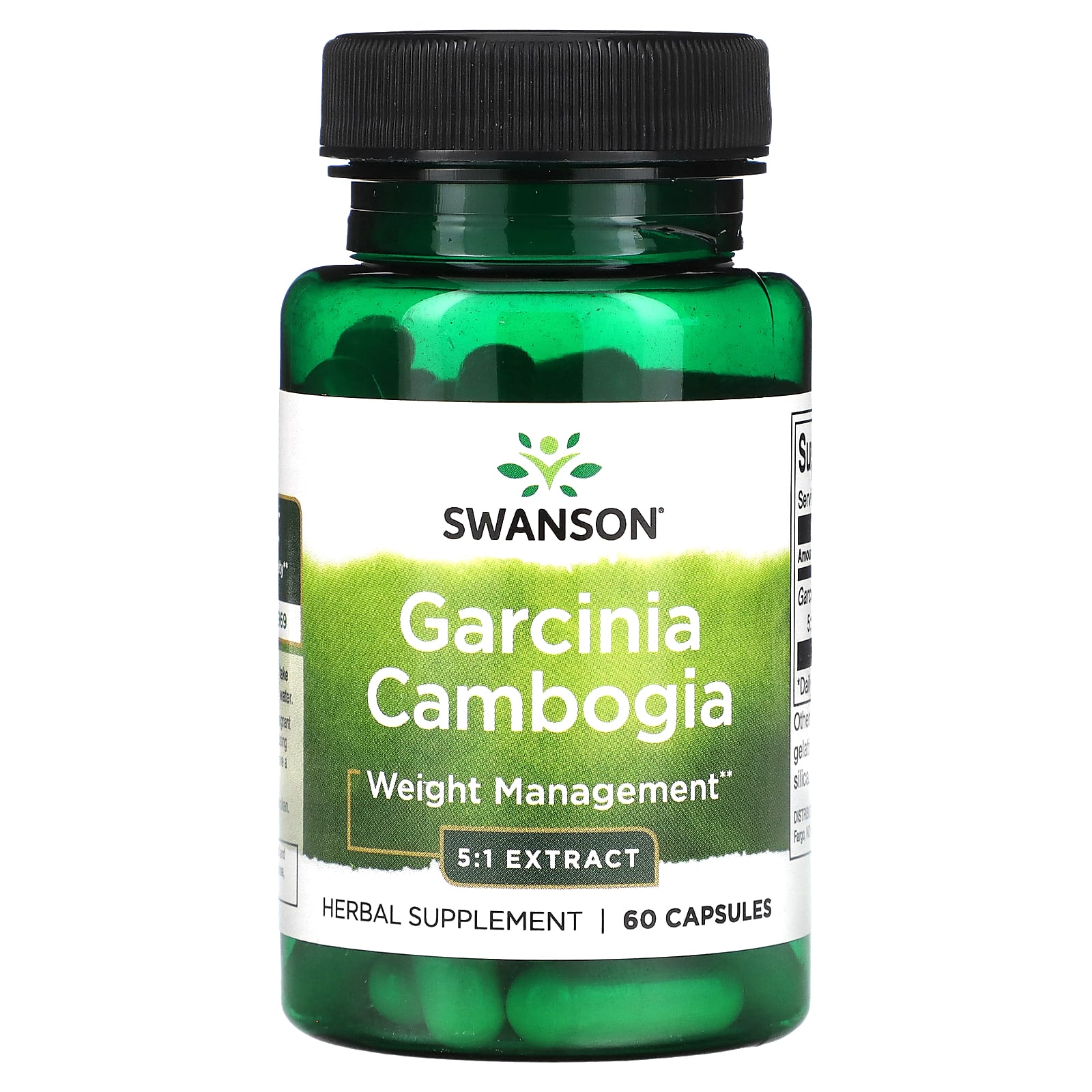 

Garcinia Cambogia 5:1 Extract, 60 Capsules (80Mg per Capsule)