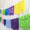 Square Day Of The Dead Mexican Halloween Party Decor Colorful Flags Cinco Festival Dead Theme Festivals Party Banners