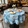 Dining Room Coffee Table Home Interior Decor  Small Cotton Material Soft Fabric Round Tablecloth