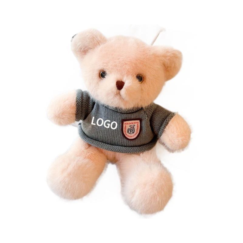 High-quality European Mink Teddy Bear Doll Grab Machine Plush Toy Birthday Gifts Spreading Street Stove Ring