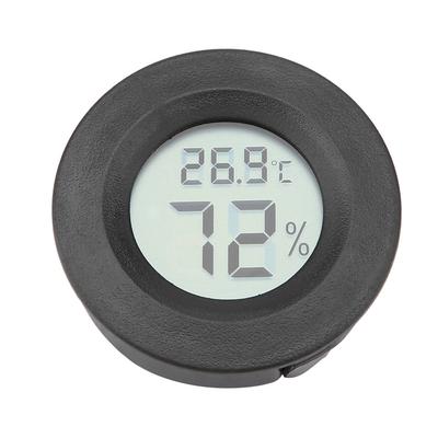 Mini Digital LCD Thermometer Hygrometer Round Shape Temperature Humidity Meter for Reptile