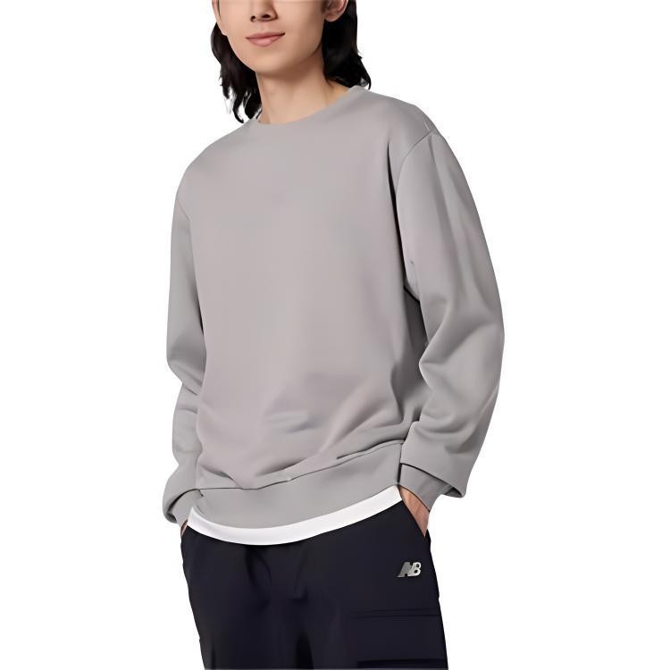 New Balance Pullover Sweatshirt Asia Sizing 'Grey' Men's AMT33334-TAG
