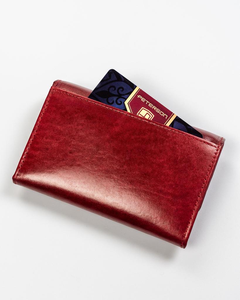 Women's Leather Wallet PTN 27074-TVT-6608 Red