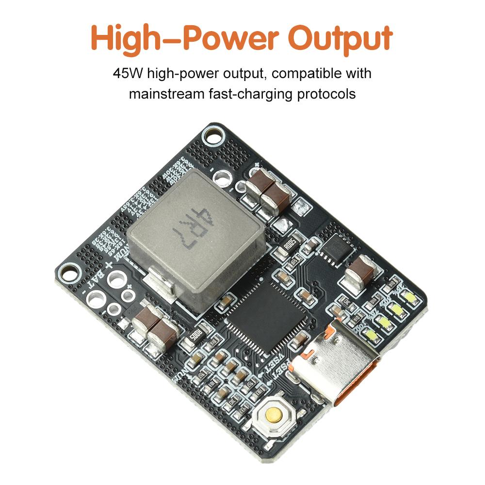 IP2369 2-6S PD 45W Bidirectional Charge and Discharge Module Boost-Buck Converter Fast Charging Board Type C Port