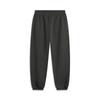 Li Ning Sports Lifestyle Series Casual Loose Fleece Logo Knitted Sweatpants Men Bottoms Graphite-Gray AKLU943-2