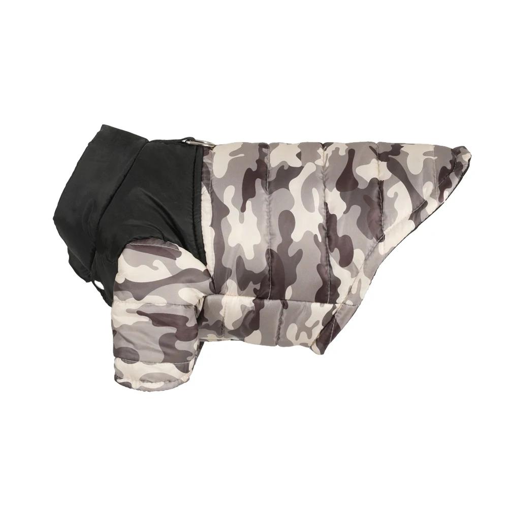 

Dog Jacket Winter Warm Pet Clothes For Small Medium Dogs Cat Waterproof Puppy Padded Vest Coat With D-ring Yorkie Pug Outfits XS серый