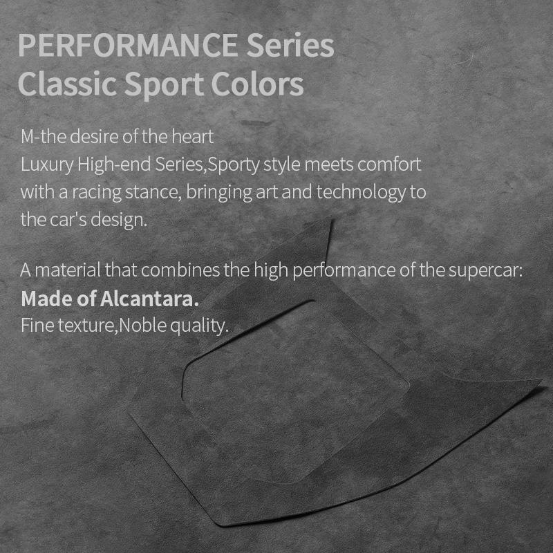 Para BMW X3 G45 (2025-) Panel de Adhesivo Decorativo de Almacenamiento para Consola Central de Coche M Performance Accesorios de Tuning Interior de Alcantara