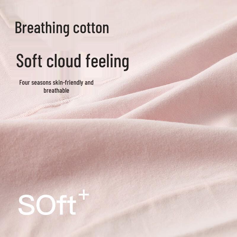 Fenteng Women's High-Waist 10A Antibacterial Cotton Underwear 4-Pack