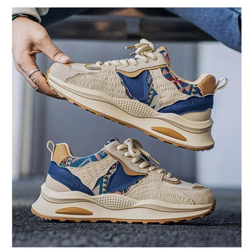 Męskie buty codzienne z wyższej półki Modne Wysokiej jakości Outdoorowe Antypoślizgowe Buty do biegania Nowy Luksusowy Design Casualowe Płaskie Męskie Buty Sportowe