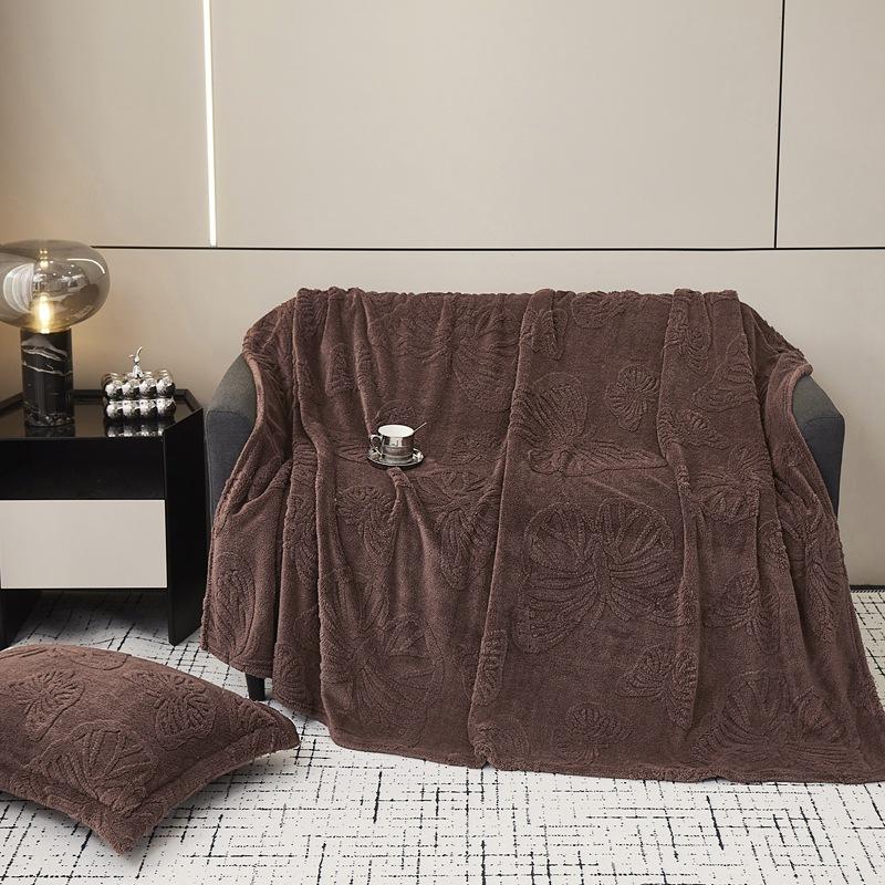 

Одеяла из тафты, одеяла из кораллового велюра, пледы для сна и флисовые покрывала подходят для диванов, кроватей и в качестве подарков. 70*100cm кофейный