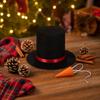 Weihnachts-Schneemann-Hut und Nasen-Set für DIY-Feiertagsdekoration