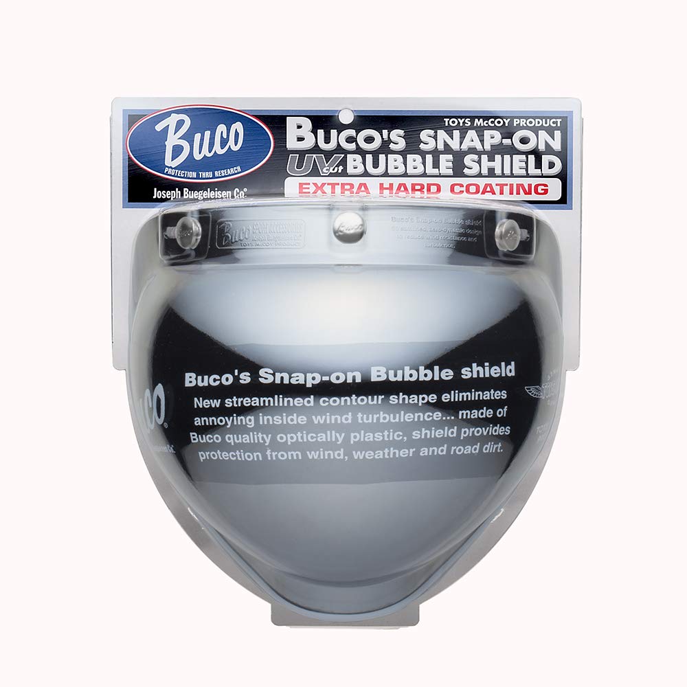 BUCO Bubble Shield for Extra Hard UV Protection BUCO Motorcycle Helmet Chrome Mirror Snap-on Motorcycles, Coating, Type, Exclusive, Shield,