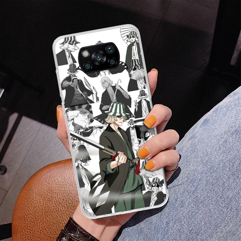 Bleach Kisuke Urahara Phnoe Case for Xiaomi Poco X5 X6 X7 Pro X4 Gt F7 Ultra M8 M7 Redmi 15C 15 13C 13 12C 12 Unique Cover Coque