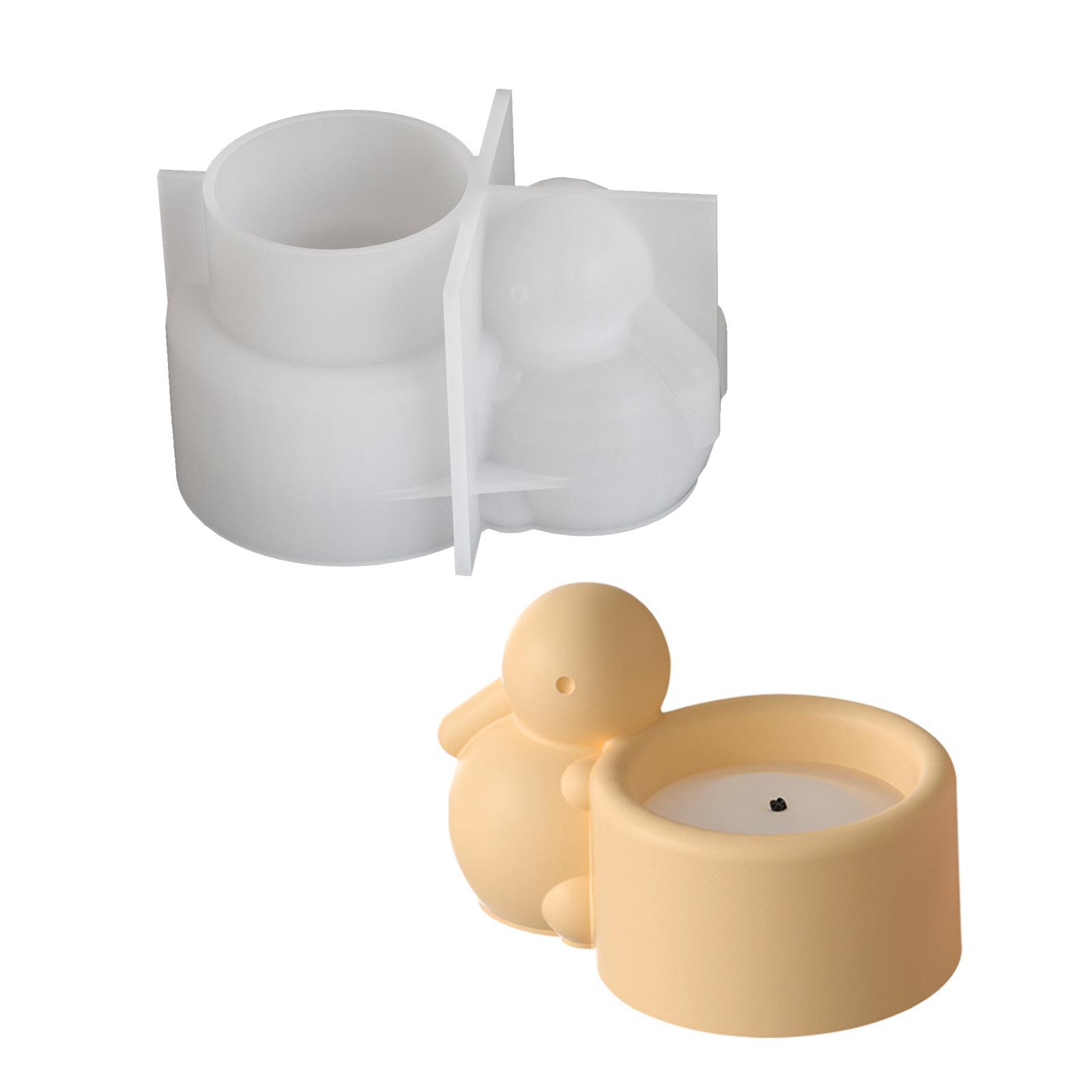 

Силиконовая форма для свечей в форме кролика, легкосъемные формы, формы для подставок под свечи, подходящие для рукоделия и домашнего декора