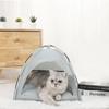 Household Summer Cooling Mat Outdoor Pet Nest Tent Breathable and Foldable Solid Color Simple Pet Cage