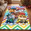 Paw Patrol Police Pup Rectangular Rug Soft Texture Nonslip Carpet For Bedroom Door Living Room Area Home Decor New Year Gift