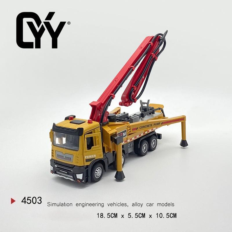 Large Alloy Trailer Toy Boy Flatbed Transporter Road Rescue Vehicle Children Simulation Engineering Car Model