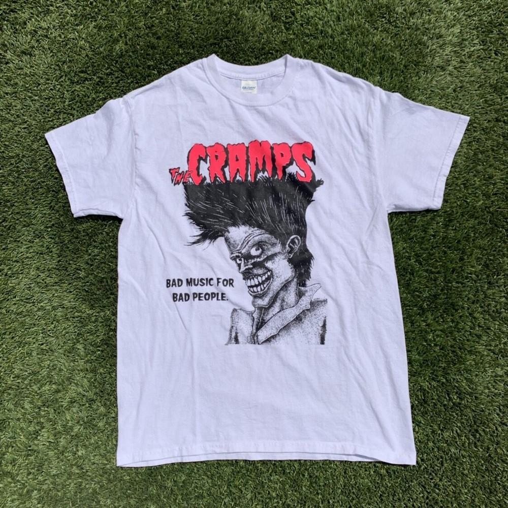 The cramps Vintage punk band shirt  WHite S234XL FN128 Unisex T-Shirt S