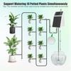 Solar Powered Automatic Drip Irrigation Kit Featuring Water Level Monitoring for Efficient Garden Watering Solution