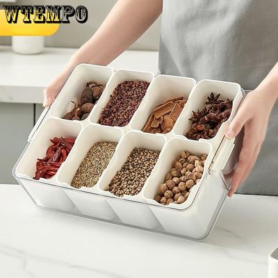 Lebensmittel Lagerung Box Spice Divider Organizer Fach Spice Jar Lagerung Box Küche Spice Box