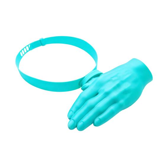 

Palm Sized Sun Hat 3D Printed Lightweight Over-the-Head Visor Hat Open Frame Design Headband Style Summer Outdoor Hat