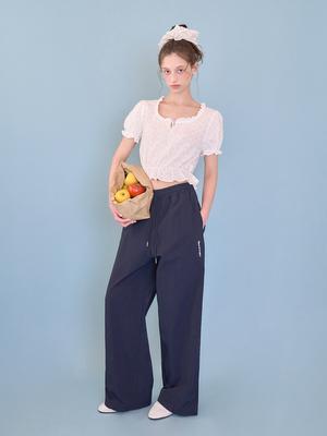Eopaeleolakaibeu Well Nylon Pants_Navy